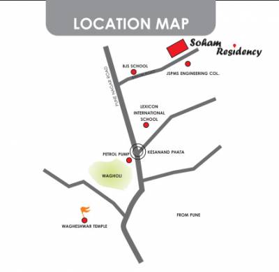  soham-residency Location Plan
