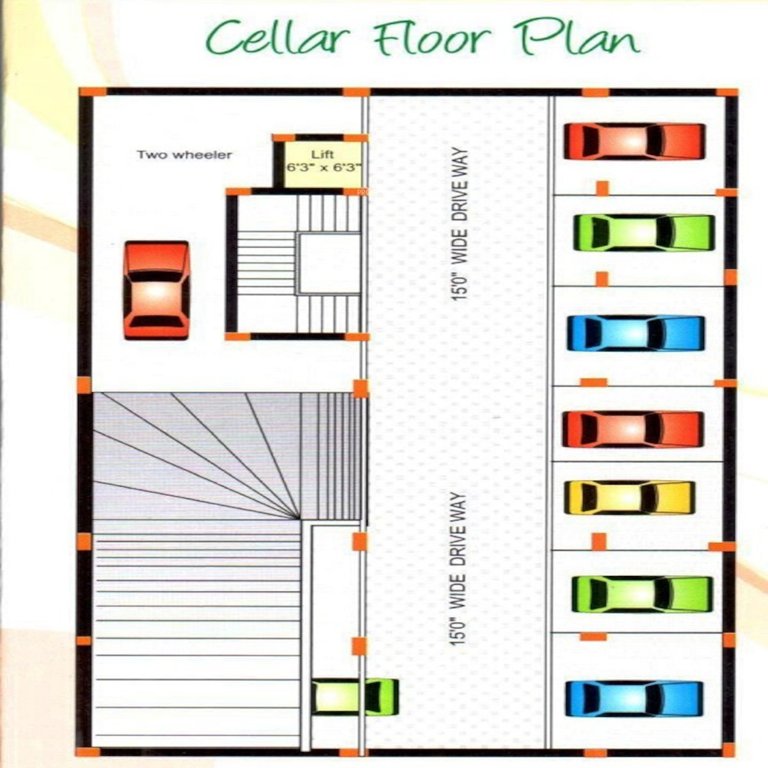  lake front Cluster Plan