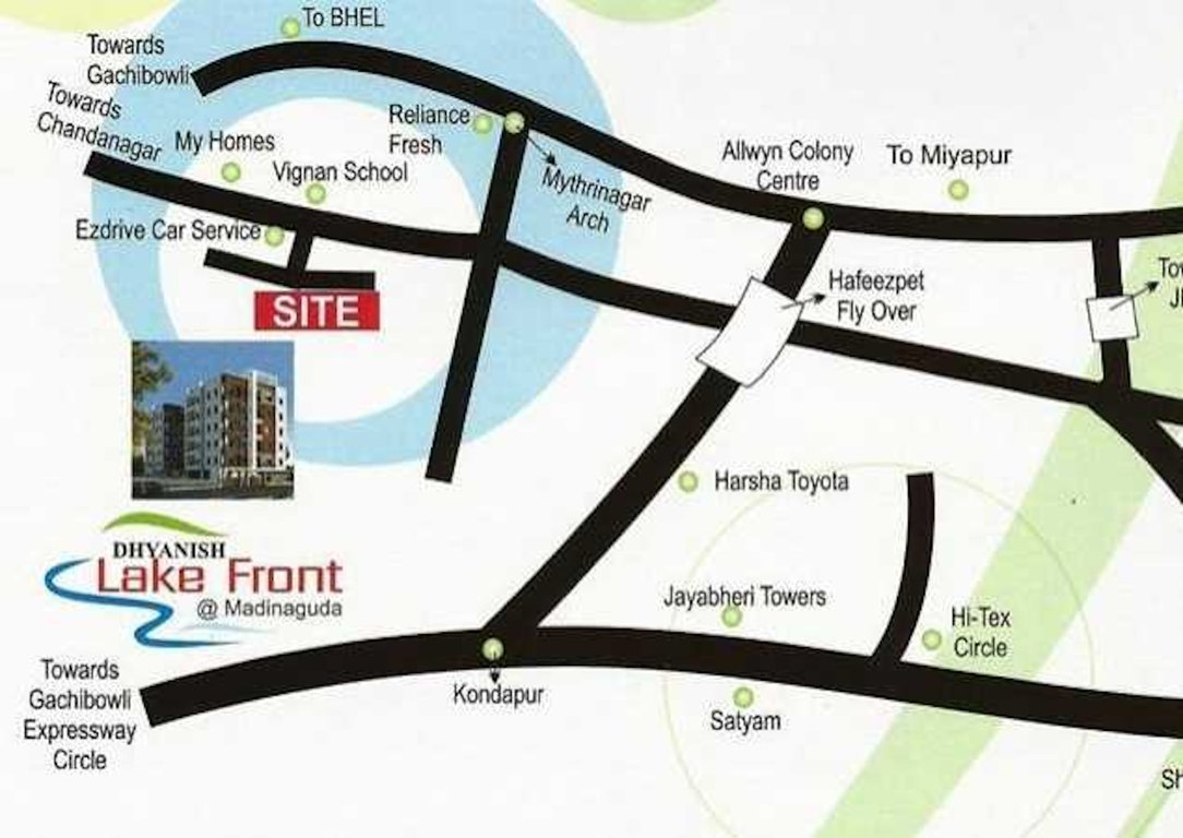  lake front Location Plan
