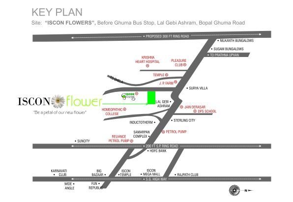 iscon-flower Location Plan