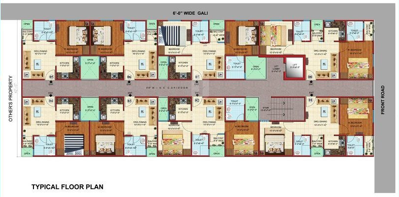  sai vatika Typical Floor Plan