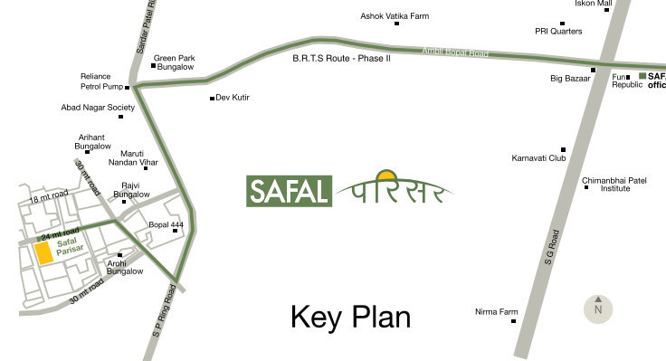  safal parisar i Location Plan