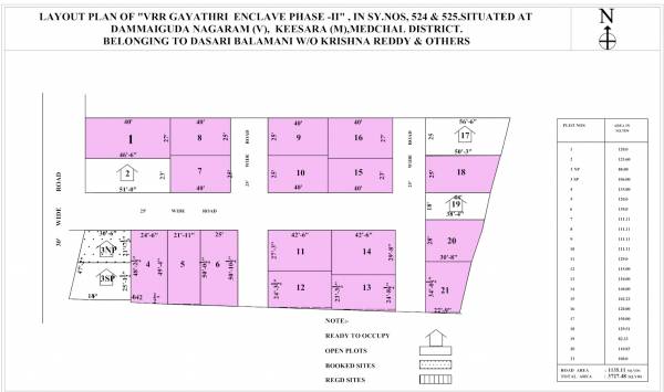  vrr-gayatri-enclave Layout Plan
