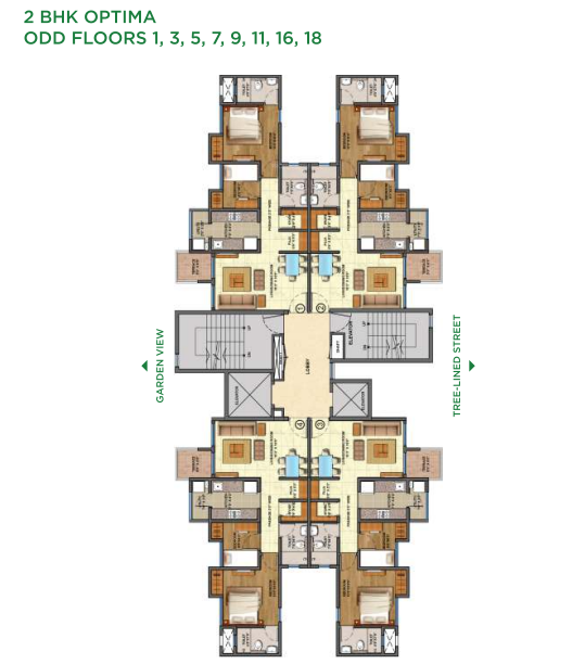  lodha palava downtown Tower A Cluster Plan