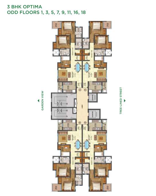  lodha palava downtown Tower A Cluster Plan