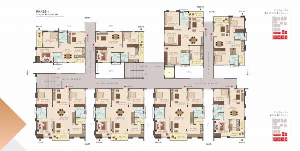  muppas-aaradhya Phase I Cluster Plan from 1st to 5th Floor
