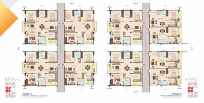  muppas-aaradhya Phase II Cluster Plan from 1st to 5th Floor