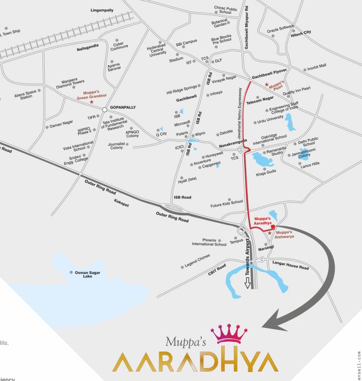  muppas aaradhya Location Plan