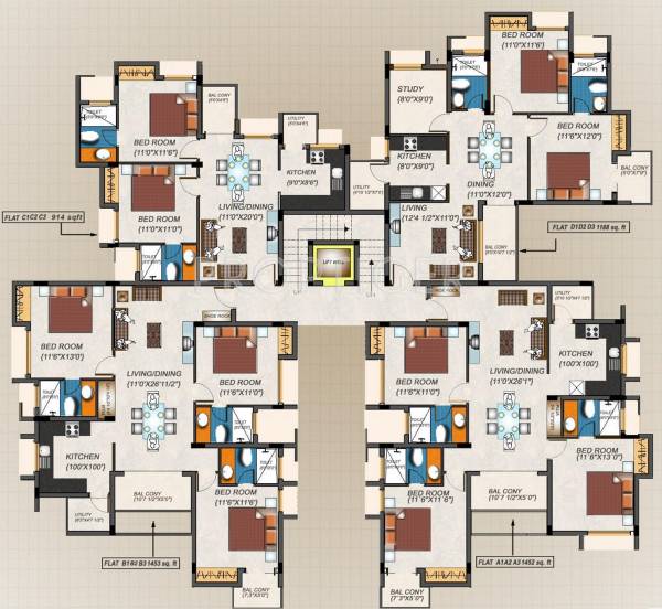 Images for Cluster Plan of AJ and Co Suite 16