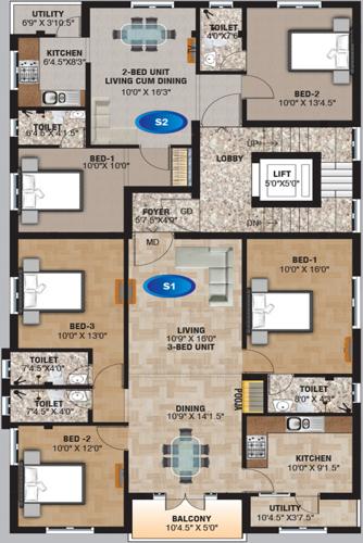 Images for Cluster Plan of Ken Home Sai Krupa Images for Cluster Plan of Ken Home Sai Krupa