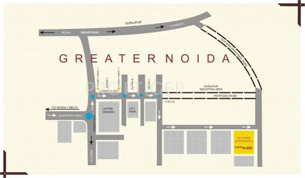 Nitishree The Alstonia Apartments Location Plan