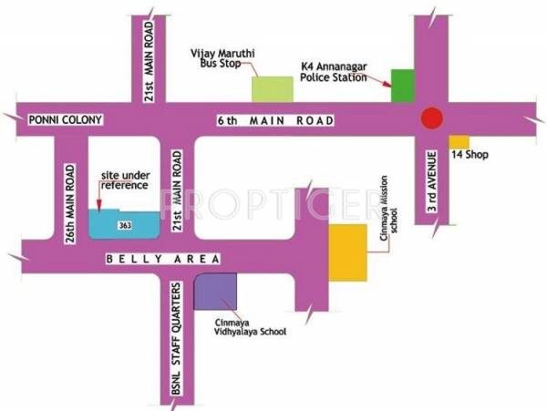 Rajni Foundation Blossoms Location Plan