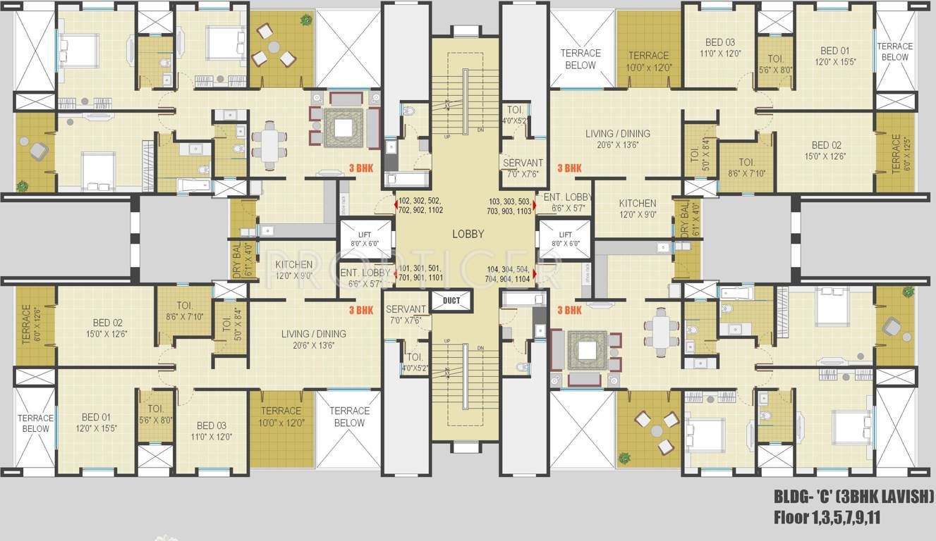  pebbles Images for Cluster Plan of Rainbow Housing Pebbles