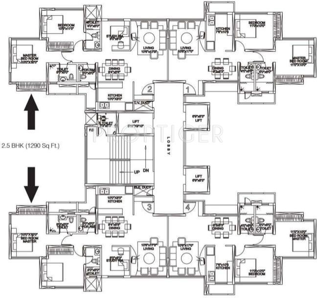 Images for Cluster Plan of Rustomjee Urbania Athena