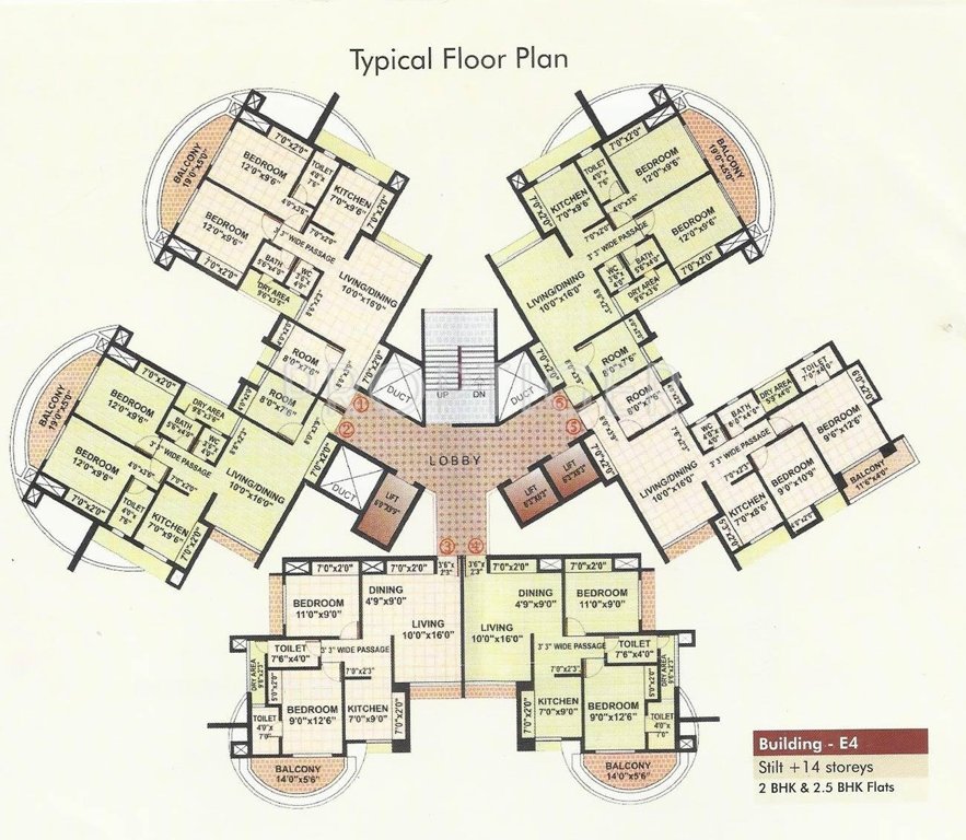  towers Wing A Cluster Plan