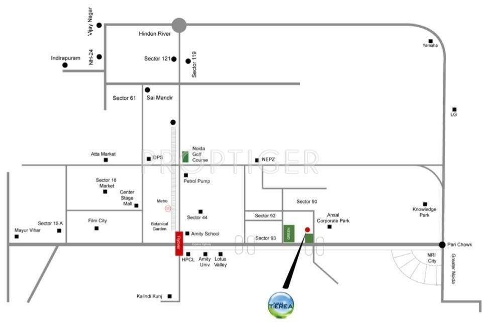  tierea Images for Location Plan of Paras Tierea