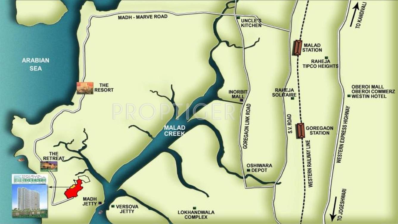  exotica Images for Location Plan of Raheja Exotica