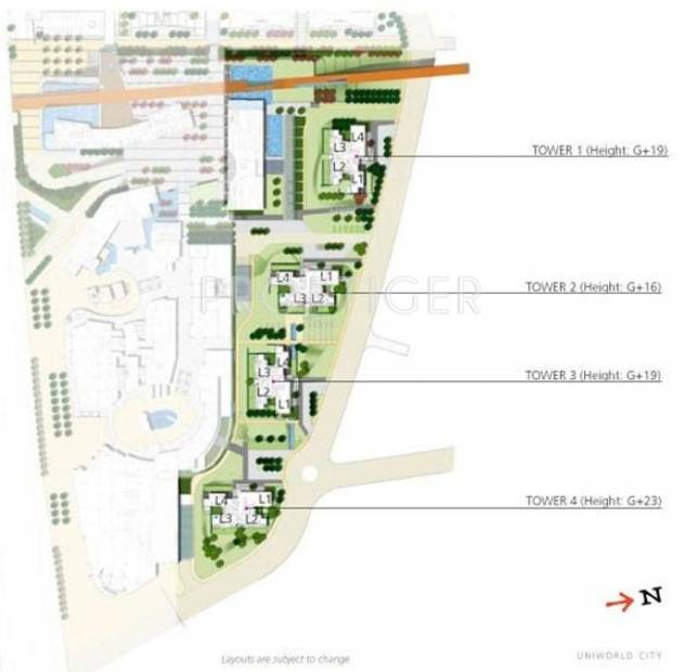  downtown Images for Site Plan of Unitech Downtown