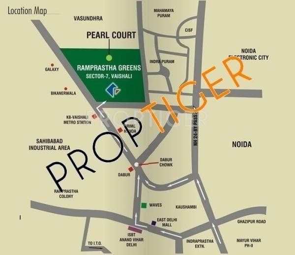Images for Location Plan of Ramprastha Pearl Court