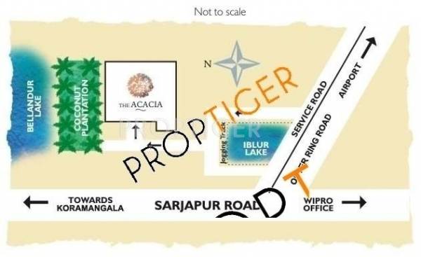 Ansu Builders The Acacia Location Plan