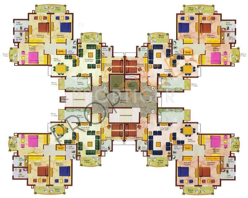 Images for Cluster Plan of Eros Wembley Premium Tower