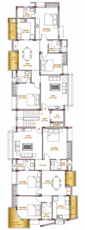  silver oak Block 1 Cluster Plan
