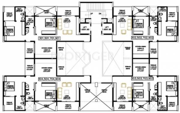 Images for Cluster Plan of Bhandari Colonnade Apartment Images for Cluster Plan of Bhandari Colonnade Apartment