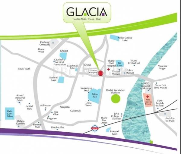 Shree Tirupati Developers Glacia Location Plan