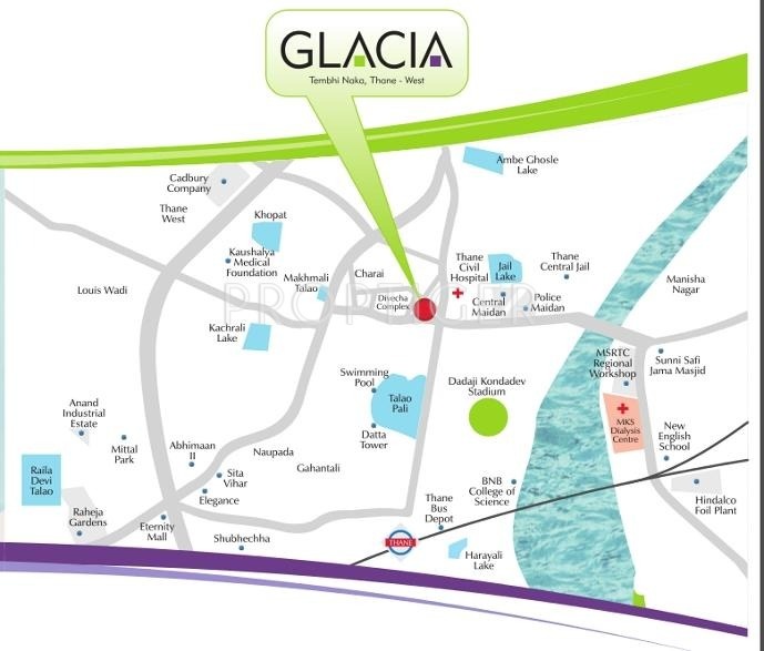 Shree Tirupati Developers Glacia Location Plan