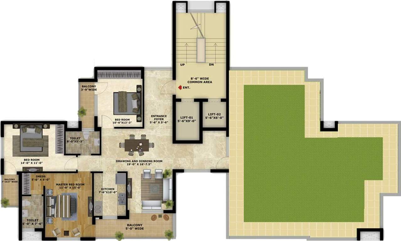Images for Cluster Plan of Harji Housing AND Infrastructures Pvt Ltd Highland Towers