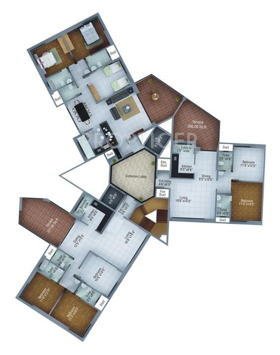 Images for Cluster Plan of JK Park Ridge