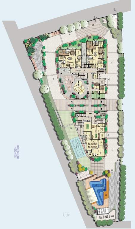  quiescent heights Images for Cluster Plan of Raheja Quiescent Heights