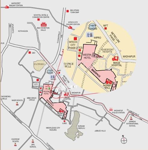  quiescent-heights Images for Location Plan of Raheja Quiescent Heights