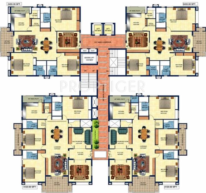Images for Cluster Plan of Sri Fortune Towers