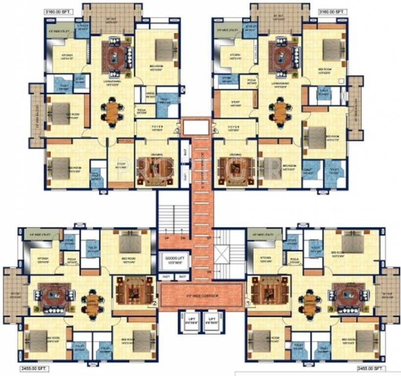 Images for Cluster Plan of Sri Fortune Towers