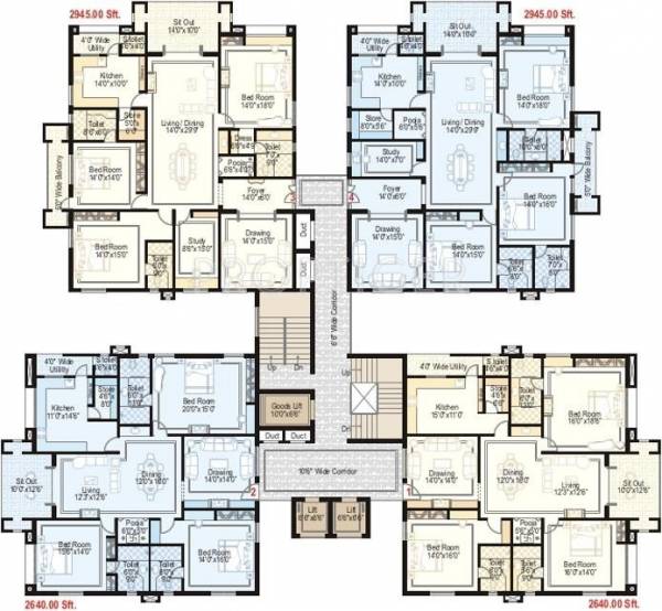 Images for Cluster Plan of Sri Fortune Towers Images for Cluster Plan of Sri Fortune Towers