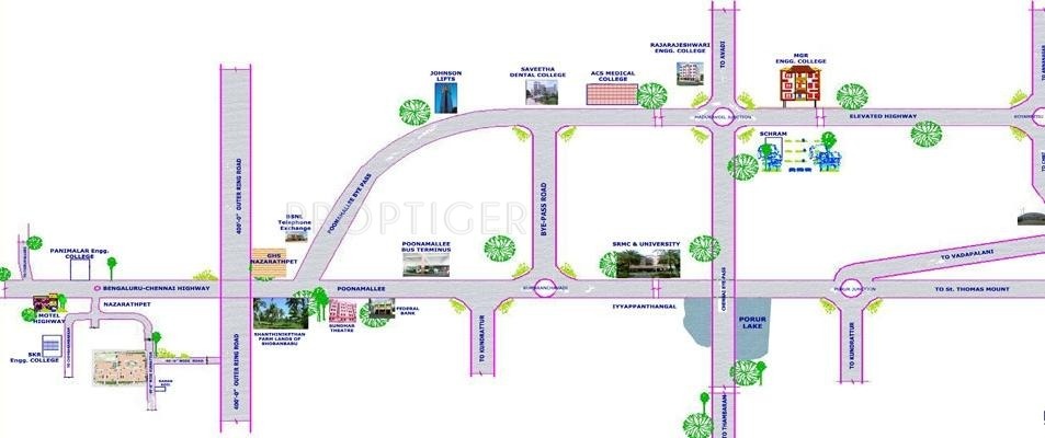 Himabinduinfra Ishwaryam Location Plan