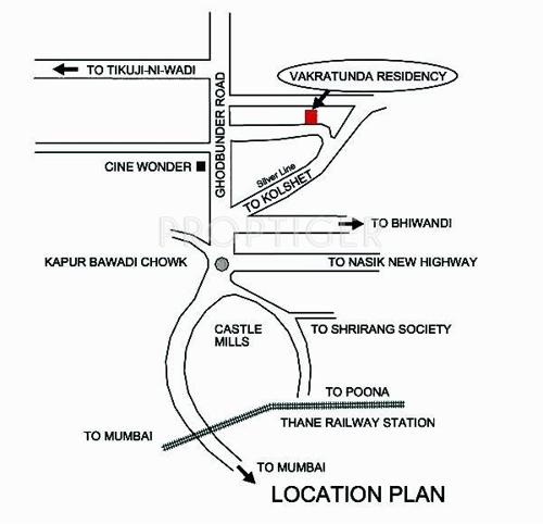  residency Images for Location Plan of Vakratunda Residency