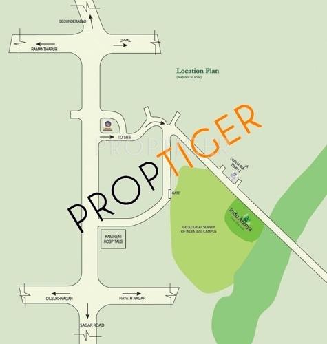  aranya-apartments Images for Location Plan of Indus Aranya Apartments