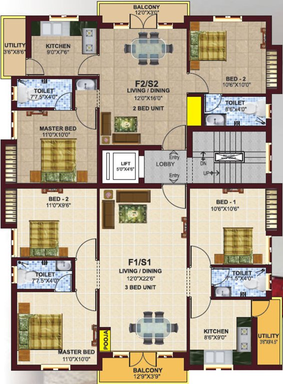 Images for Cluster Plan of Ken Home Kamadhenu