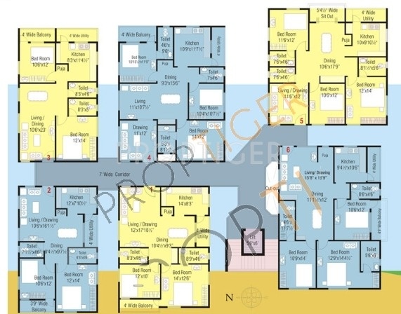 Images for Cluster Plan of Datla Constructions Satya Greens