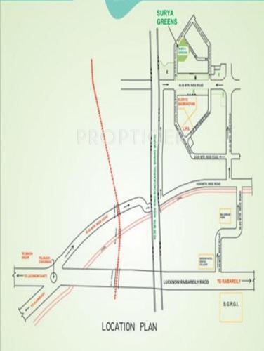 Images for Location Plan of Raj Surya Greens Appartment