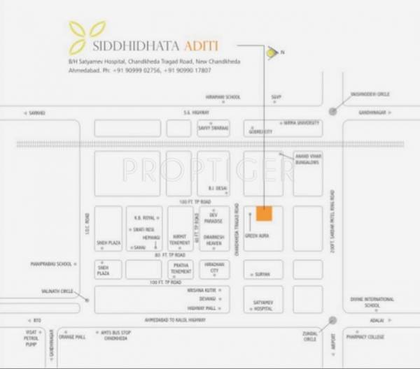 Siddhidhata Aditi Location Plan