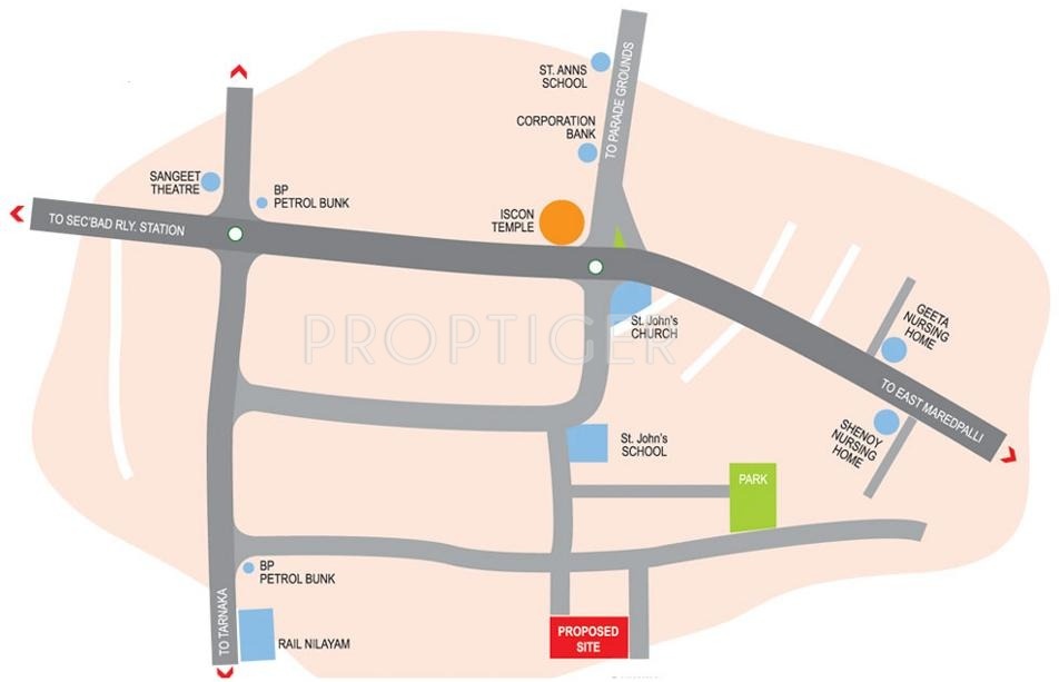 Images for Location Plan of Samskruthi Foundations Sampangi