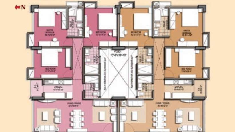  golf tower Cluster Plan