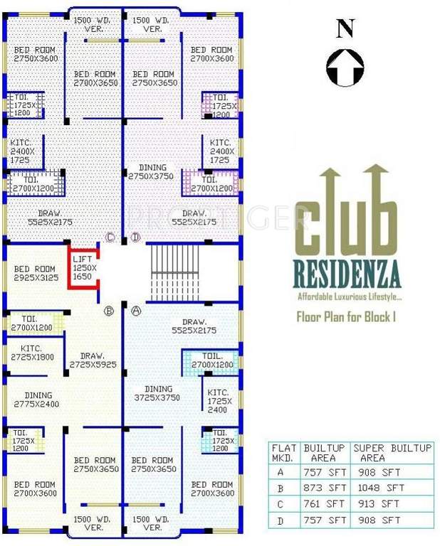 Images for Cluster Plan of JPK Enclave Pvt Ltd Club Residenza