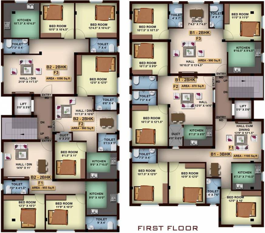 Images for Cluster Plan of Master Sri Venkateshwara Flats