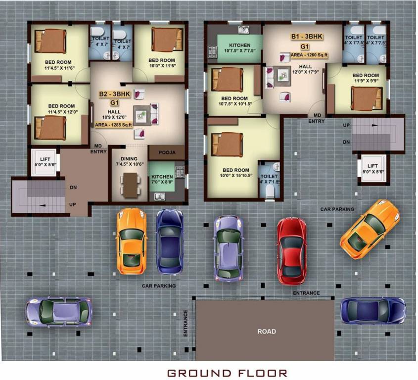 Images for Cluster Plan of Master Sri Venkateshwara Flats