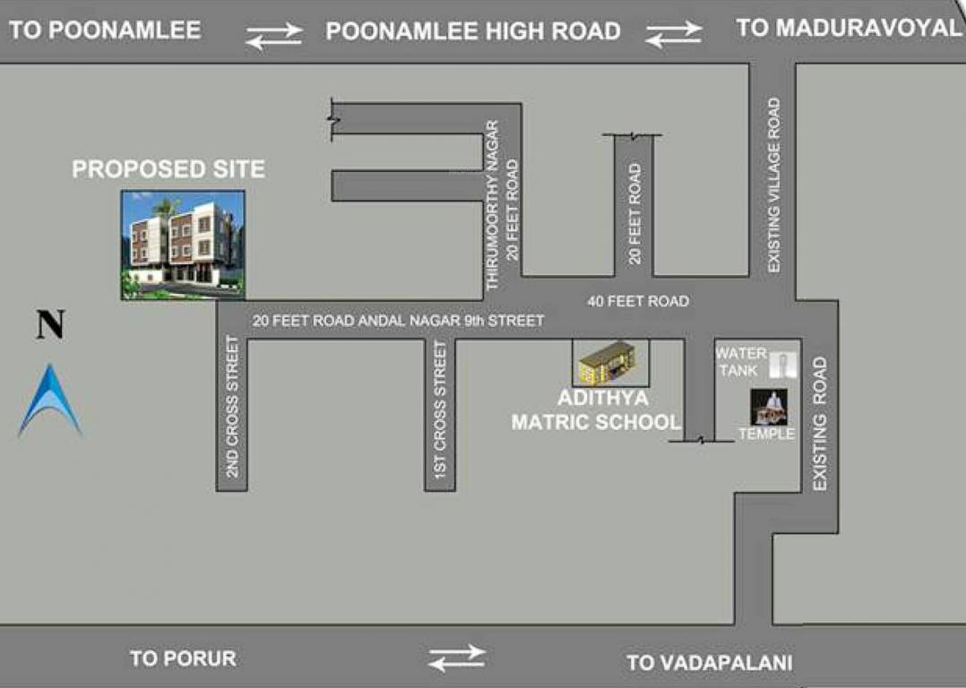 Images for Location Plan of Master Sri Venkateshwara Flats