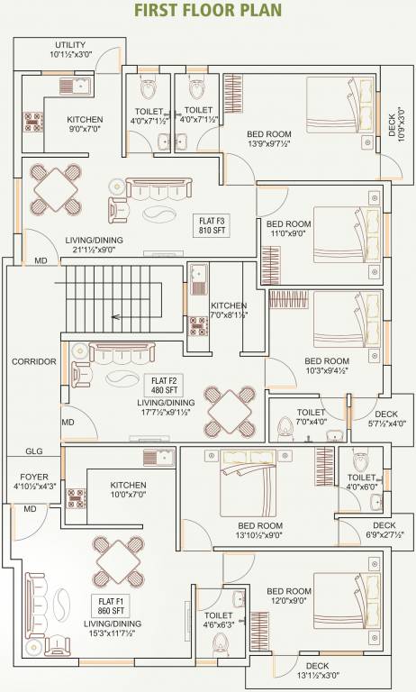 Images for Cluster Plan of Oyester Brindavanam
